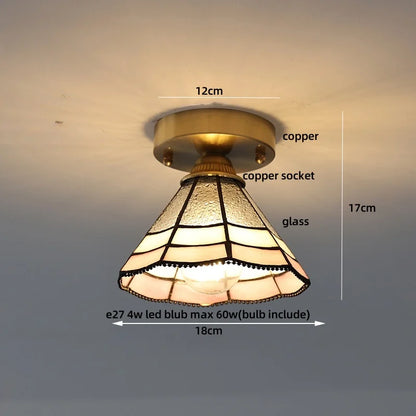 DecorBites™ Glass LED Ceiling Lamp Modern Copper Socket Ceiling Lights
