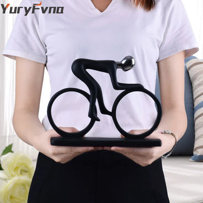 Decorbites™ Radfahrer-Skulptur Figur Abstrakte Kunst Heimdekoration Champion Athlet