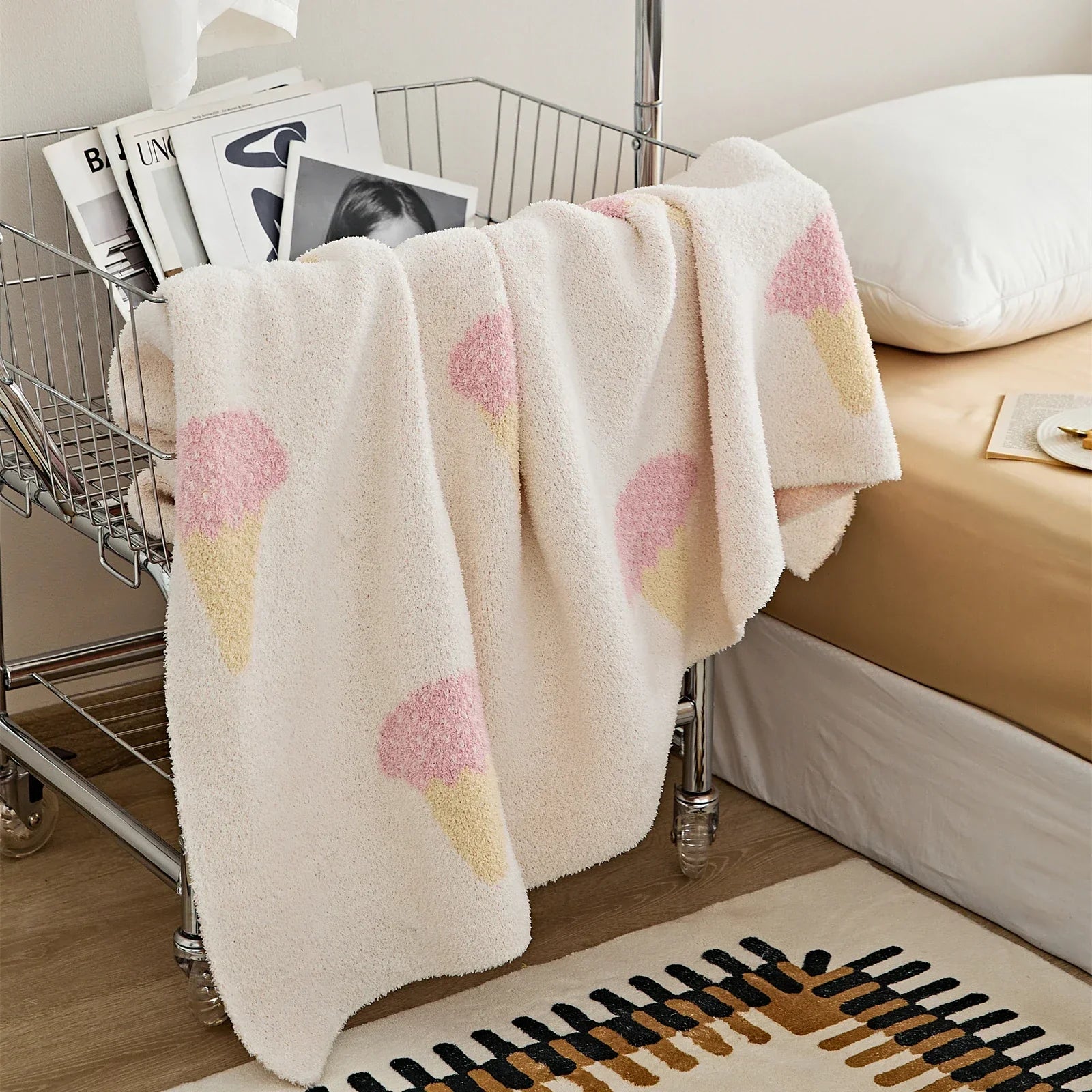Microfiber Ice Cream Blanket