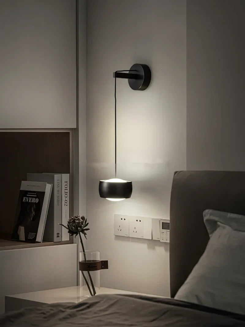 DecorBites™ Copper Adjustable Wall Lamp for Bedroom LED Reading Light