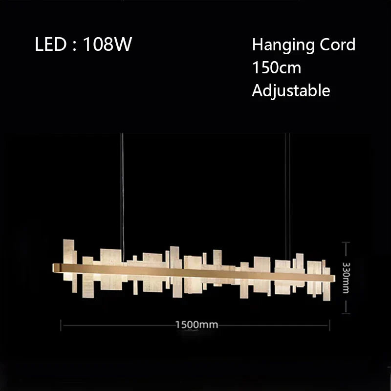 DecorBites™ LED Chandelier: Modern Lighting for Dining Room & Home Decor