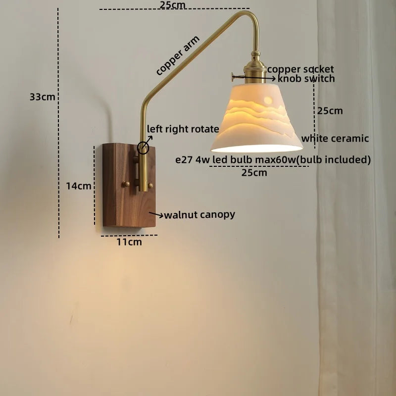 Decorbites™ Glas-Kupfer-LED-Wandleuchte Moderne Treppenbeleuchtung
