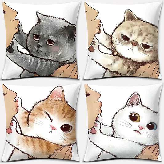 Decorbites™ Süße Katzenkuss-Liebe-Cartoon-Hülle für Heimdekoration