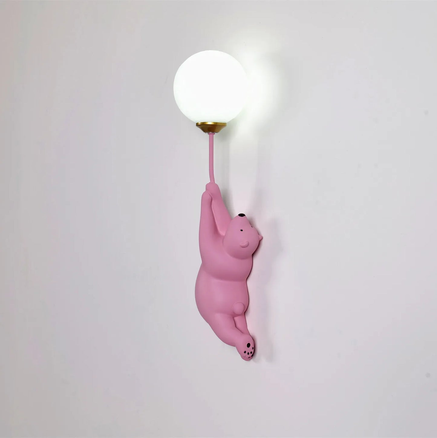 DecorBites™ Kids Bear Moon Wall Lamp | 3D Printed Bedroom Interior Light