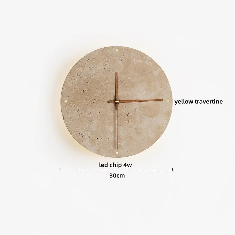Decorbites™ LED-Wandleuchte: Nordisches modernes Design mit weißem Glas und gelbem Travertin-Holz