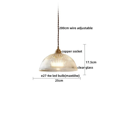 Decorbites™ Japanischer Stil LED-Hängeleuchte Kupferglas Hängelampe