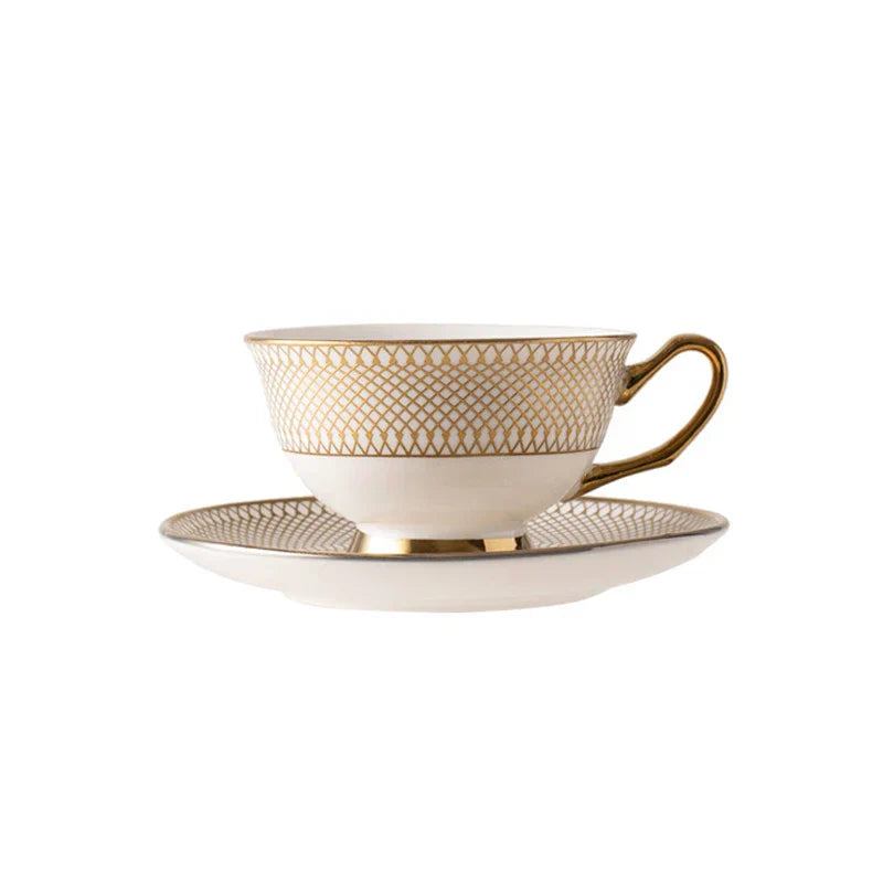 Gold Ceramic Tea Set With Milk Jug 1000ml