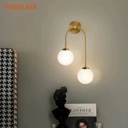 Decorbites™ Glasball-LED-Wandleuchte für modernes Wohnzimmer-Dekor