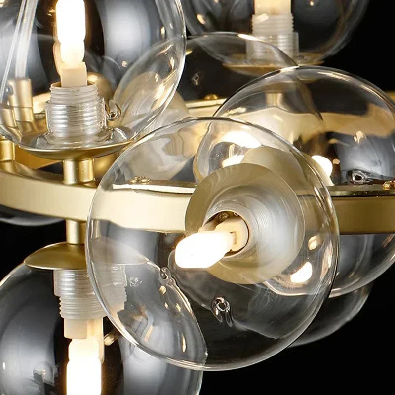 DecorBites™ Glass Ball LED Pendant Lights for Home Decor and Luminaires
