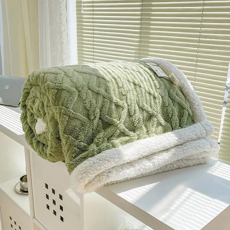 Lambswool Coral Flannel Blanket
