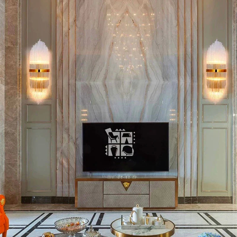 Decorbites™ Gold-Kristall-Wandleuchten: Moderne LED-Wandleuchte für Schlafzimmer, Wohnzimmer und Badezimmer