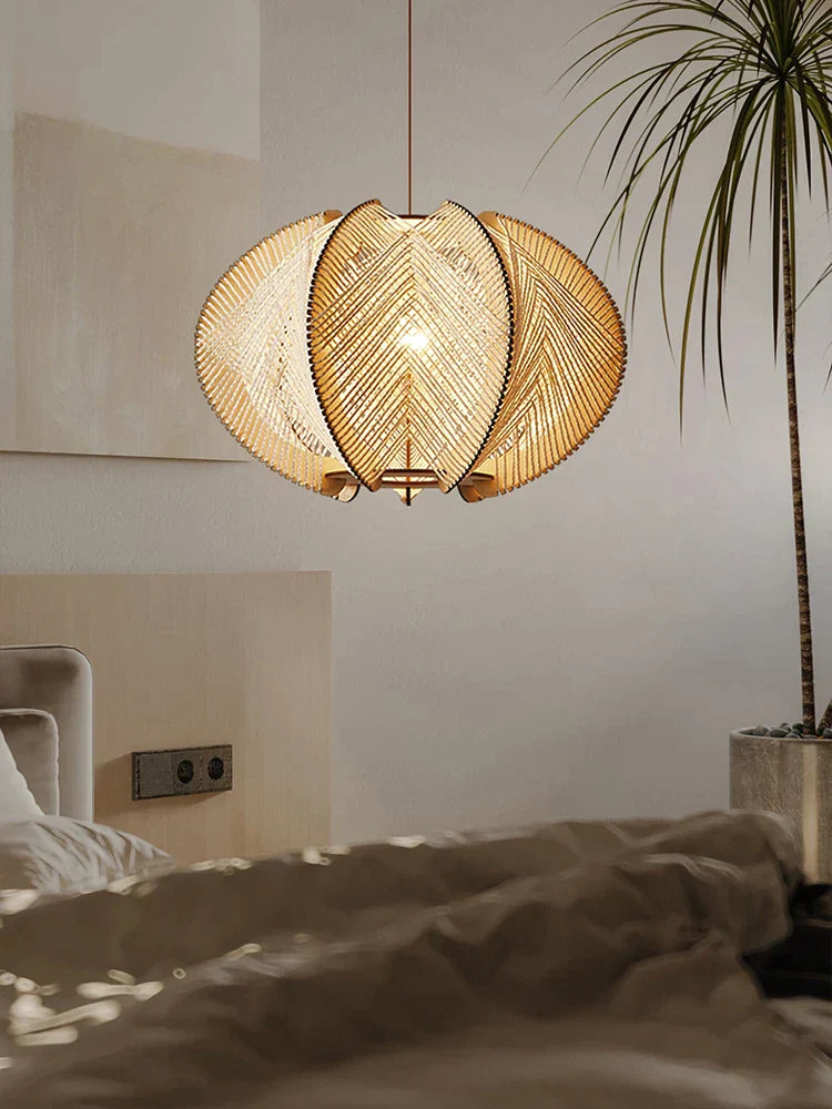 Decorbites™ Handgefertigte Rattan-Hängeleuchte für Küstenhäuser & Resorts