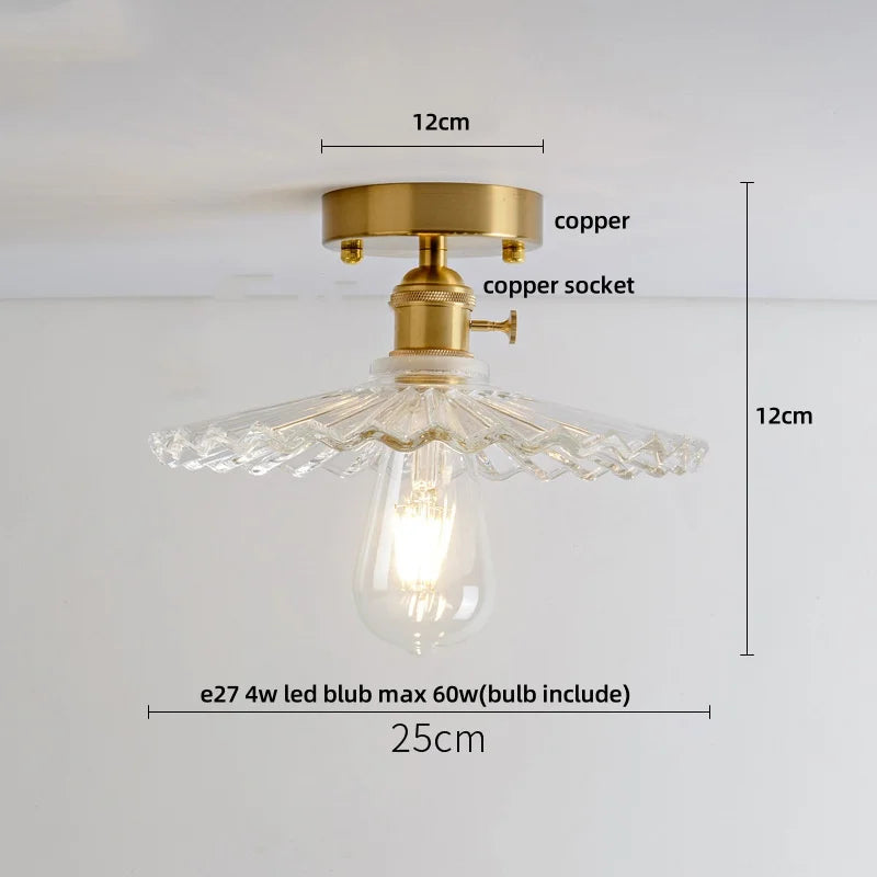 DecorBites™ Diamond Glass LED Ceiling Lights - Modern Nordic Luxury Canopy Fixture