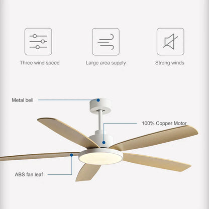 Decorbites™ Wohnzimmer-Deckenventilator mit Licht, Fernbedienung, 48-60 Zoll, LED, DC, 220V