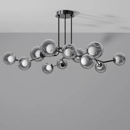Decorbites™ Glasgloben Schwarz LED Hängelampe Kronleuchter – Nordischer Stil Esszimmer Dekoration