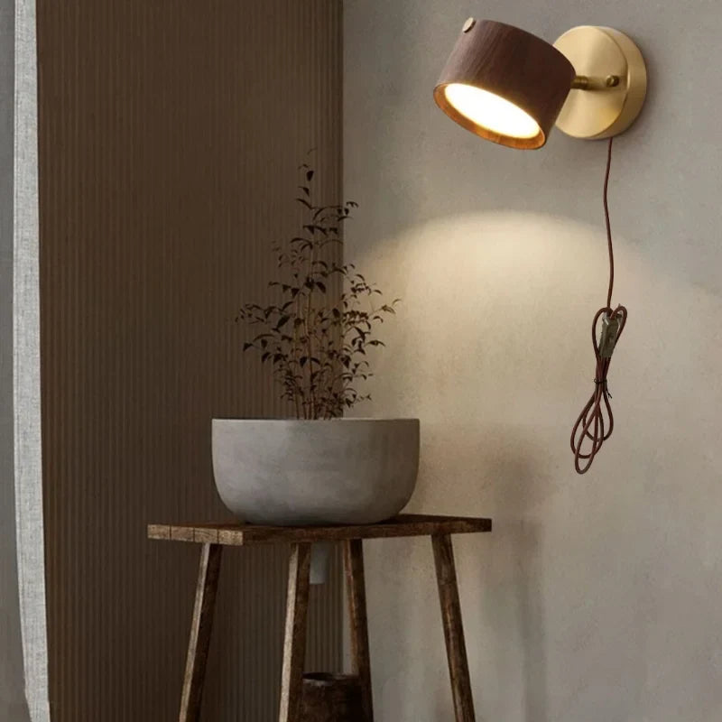 Decorbites™ LED Holz-Basis Wandlampe Modernes Kunst-Lichtarmatur für Wohnzimmer & Badezimmer
