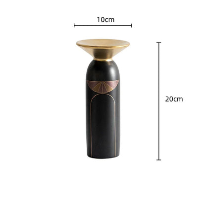 Decorbites™ Golden Tablettenvase Kerzenleuchter-Set – Elegante Wohnaccessoires & Blumenarrangements-Zubehör