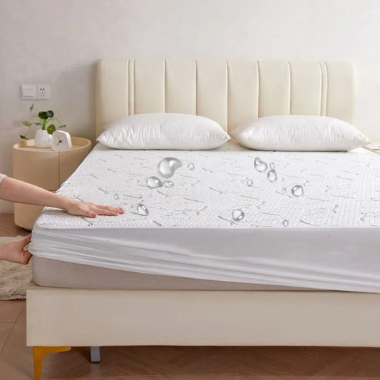 Decorbites™ Bambus-Jacquard-Wasserdichte Matratzenauflage für Queen- und King-Bett