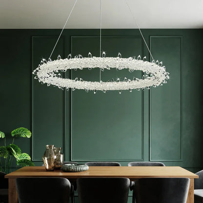 Decorbites™ Luxus-Kristall-Hängeleuchte - Dimmbare LED Art-Deco-Kreislamp
