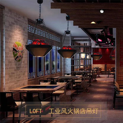 Decorbites™ Industrielle Hängelampe: Retro-Amerikanischer Stil Kronleuchter für Esszimmer und Restaurant