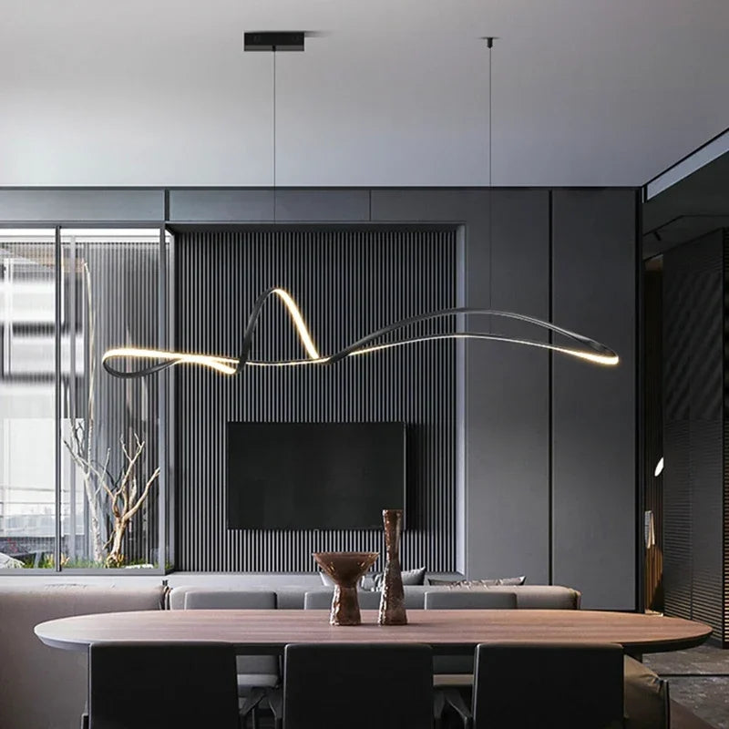 DecorBites™ Gold Dine Pendant Light for Living Room Decor & Dining Table | Noedic LED Chandelier Fixtures