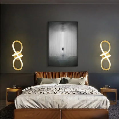 Decorbites™ Gold Nordic LED Wandlampe für Schlafzimmer, minimalistischer Eingangsbereich und Flur
