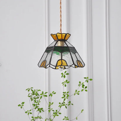DecorBites™ Glass Brass Pendant Lamp, Adjustable Loft LED Light for Kitchen Bar Balcony