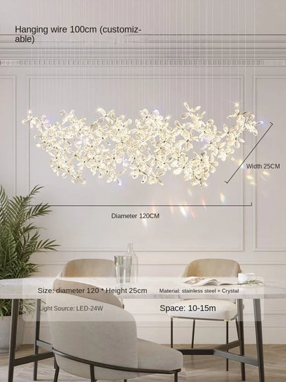 Decorbites™ Kristall-LED-Kronleuchter: Moderne Luxus-Blütenförmige Dekorationsbeleuchtung