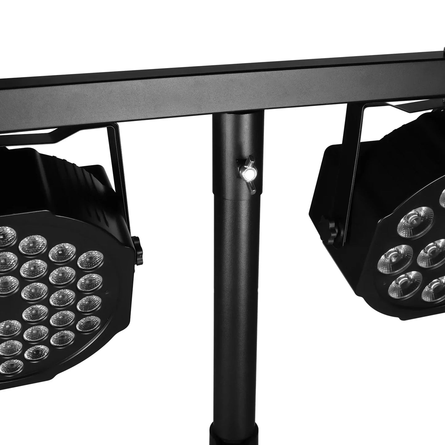 DecorBites™ Adjustable Tripod Stand with Top T Bar for Pro Audio DJ Lighting Fixtures