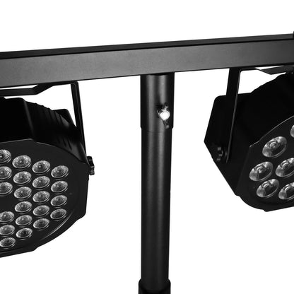 DecorBites™ Adjustable Tripod Stand with Top T Bar for Pro Audio DJ Lighting Fixtures