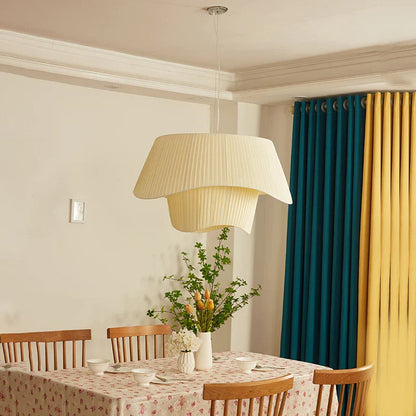 Decorbites™ Sahne Wind Fabric LED Hängelampe - Vintage Nordisch Minimalistisches Wohnraumdekoration