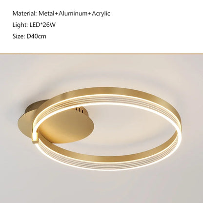 Decorbites™ Acryl-Runder-Ring-Deckenleuchte LED-Kronleuchter Modernes Minimalismus für Wohnzimmer und Küche