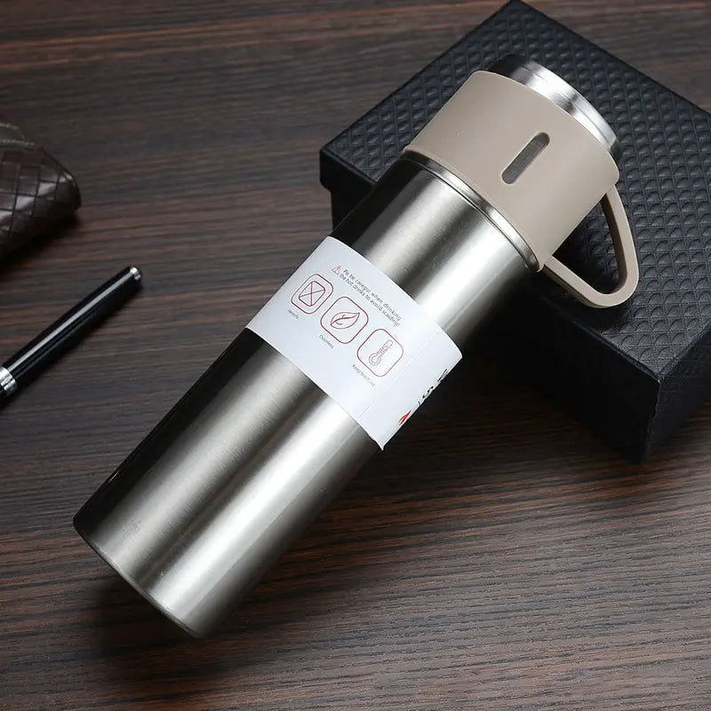DecorBites™ 500ML Stainless Steel Vacuum Insulated Water Bottle - Ideal for Hot and Cold Drinks
