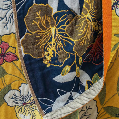 Decorbites™ Baumwolltuch - Boho-Blumenmuster - Saugfähig & Schnelltrocknend - Große Größe 80x160 cm