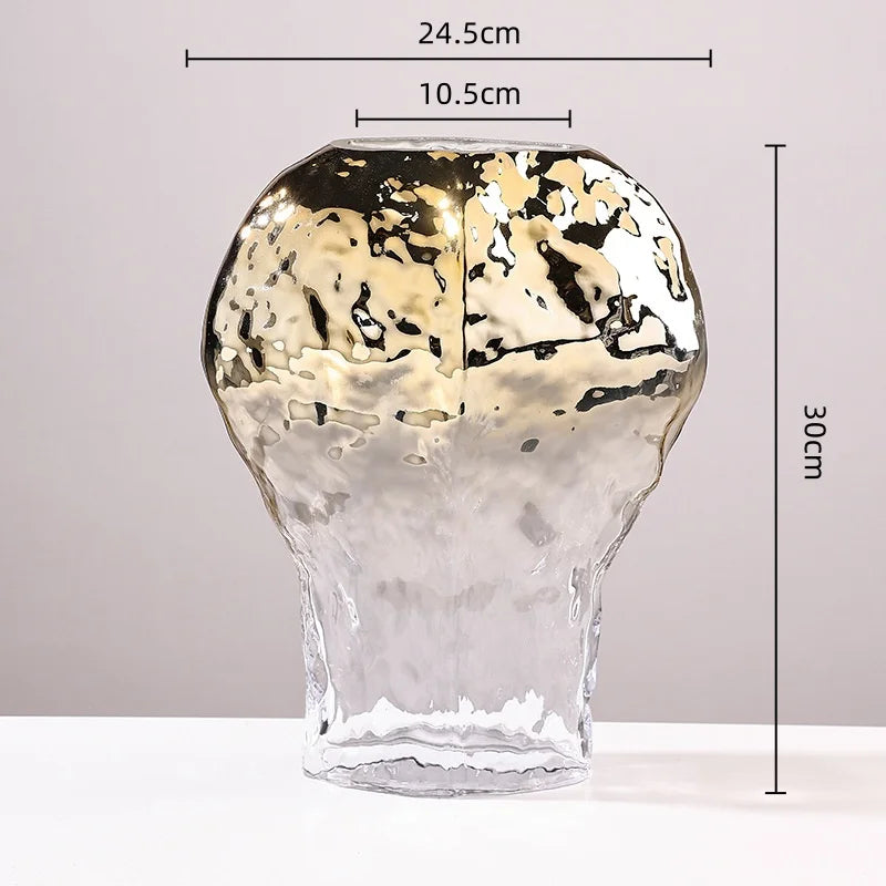 Decorbites™ Golden Geometrische Glasvase Hydroponik-Terrarium Heimdekoration-Zubehör