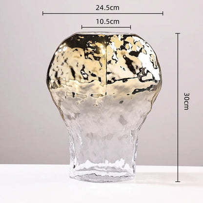 Decorbites™ Golden Geometrische Glasvase Hydroponik-Terrarium Heimdekoration-Zubehör