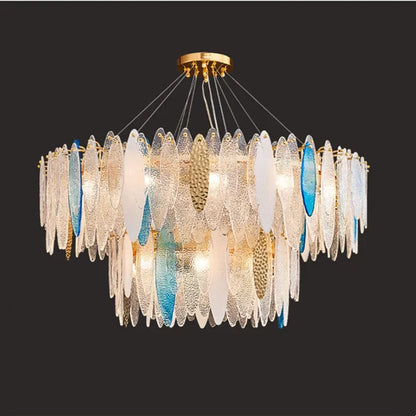 Decorbites™ Gold LED Glas-Lüster für Esszimmer Wohnzimmer Schlafzimmer_Hauptschlüsselwort: Pendelleuchten