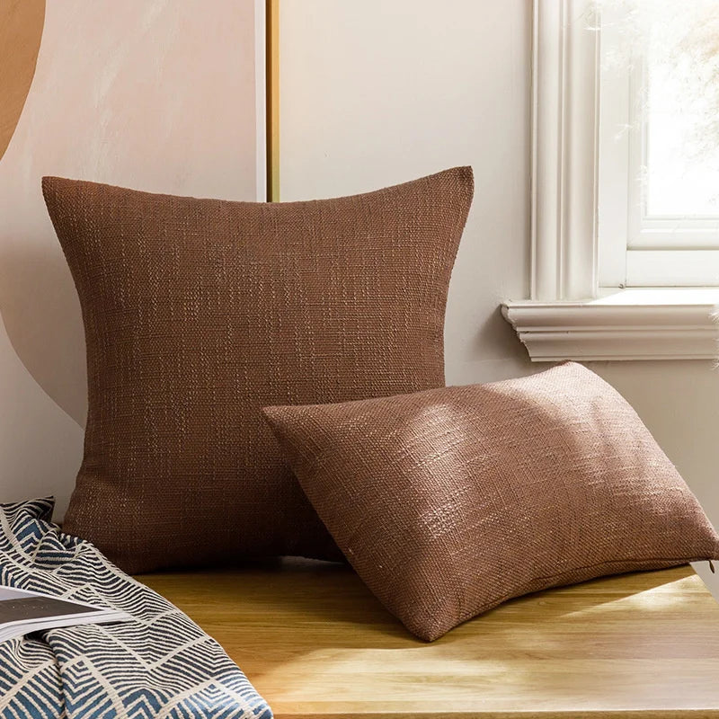 Decorbites™ Leinen-Baumwoll-Kissenbezug 100% Polyester Dekokissenbezug für die Hausdekoration