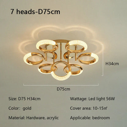 Decorbites™ Kreisring-LED-Deckenleuchte – Moderne minimalistische Luxus-Acrylic-Schlafzimmerbeleuchtung
