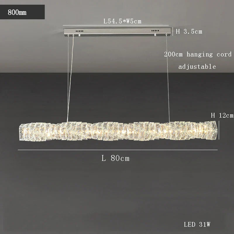 Decorbites™ Glasleuchter LED-Deckenleuchte modern für Wohnzimmer Hotel Speisesaal