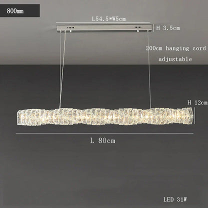 Decorbites™ Glasleuchter LED-Deckenleuchte modern für Wohnzimmer Hotel Speisesaal