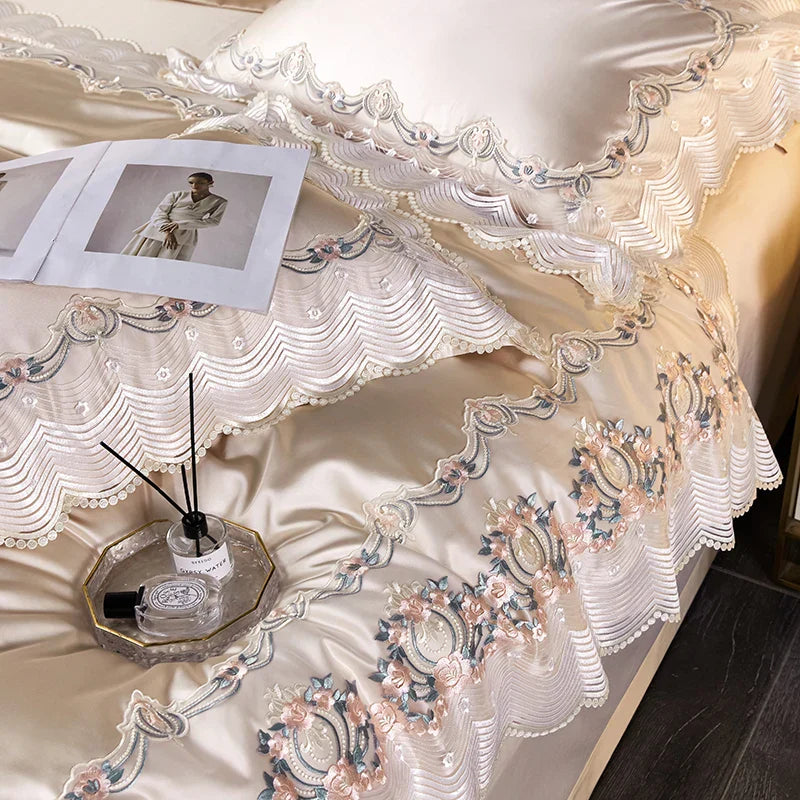 Silk Cotton French Bedding Set