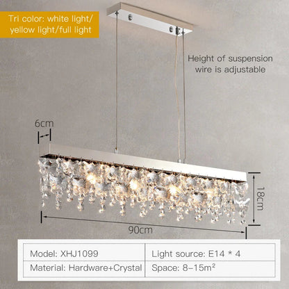 Decorbites™ Kristall-Leuchter: Moderne nordische LED-Wohnzimmerlampe