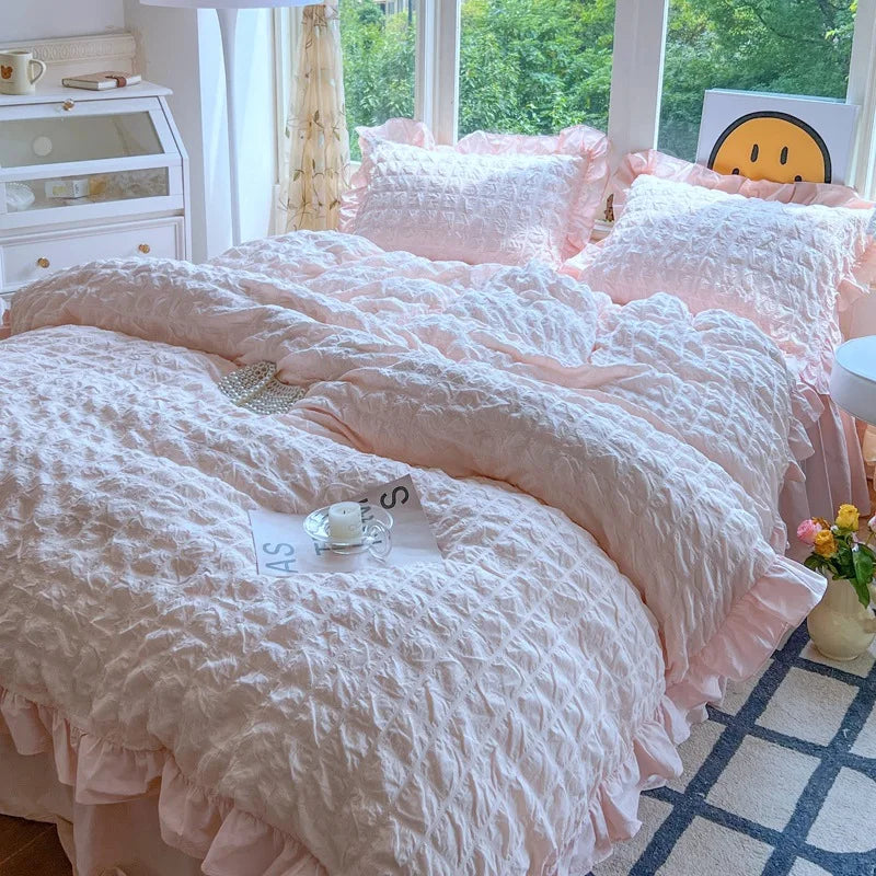 Solid Cotton Duvet Set