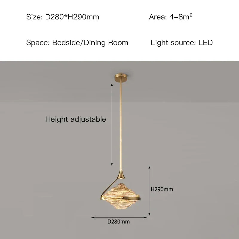 Decorbites™ Gold LED Anhängerlampe: Moderner Luxusstil für Schlafzimmer, Wohnzimmer, Esszimmer