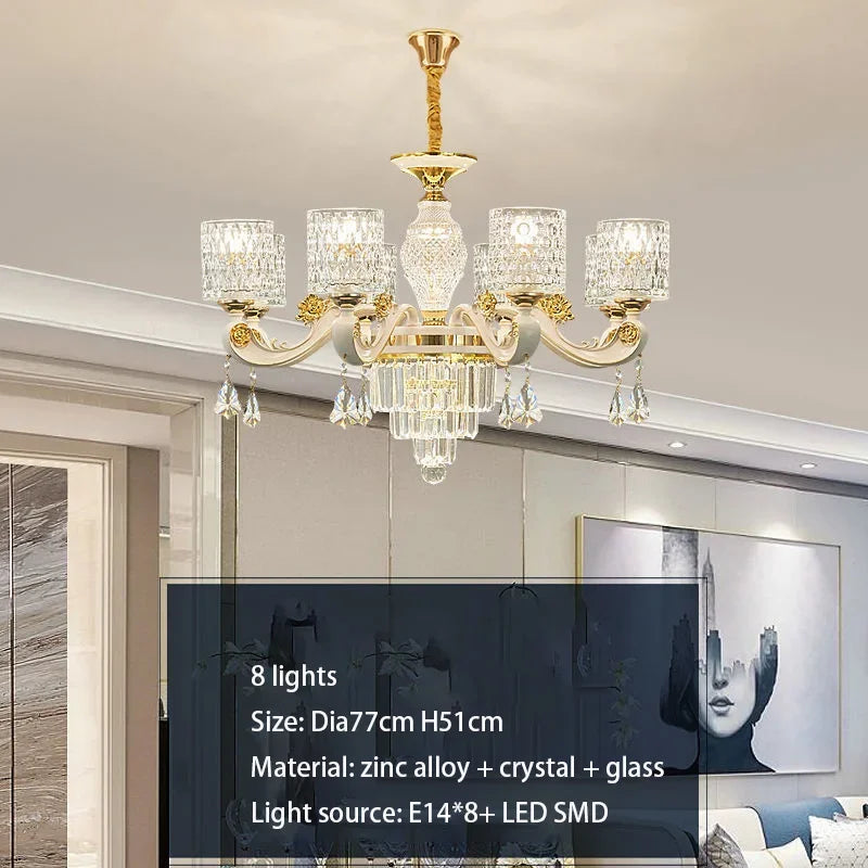 Decorbites™ Kristall-Deckenleuchter: Moderner europäischer Stil, hochwertiger Luxus für Wohnzimmer, Esszimmer