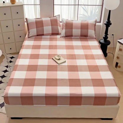 Decorbites™ Japanischer Stil Dickes Spannbettlaken für Queen-/King-Size-Bett