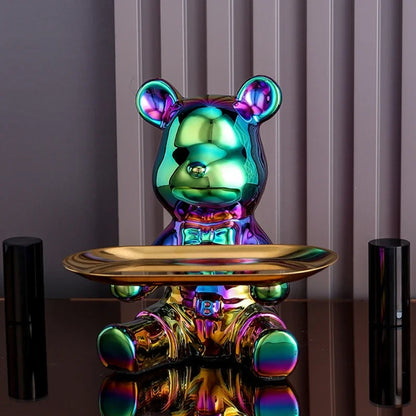 DecorBites™ Luxe Bear Doll Figurine Set for TV Cabinet & Wine Cabinet Decor