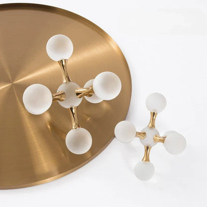 DecorBites™ Crystal Ball Molecule Geometric Metal Ornament Home Decor