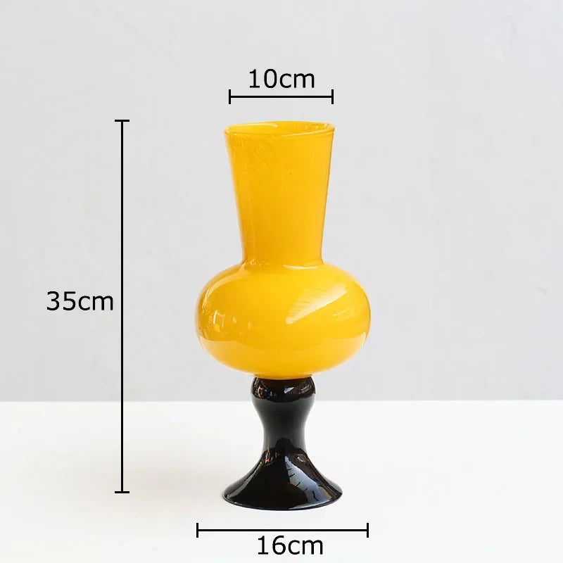 Glass Goblet Desk Vase